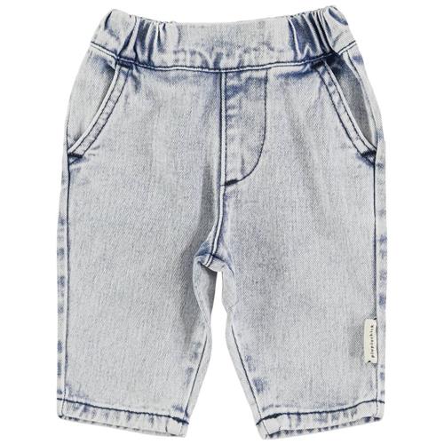 Se Piupiuchick Babybukser Washed Light Blue Denim | Blå | 18 months ved Babyshop