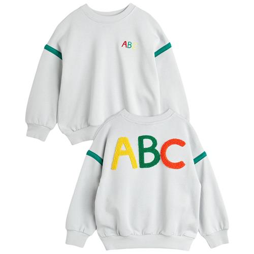 Se Mini Rodini GOTS ABC Chenille Sweatshirt Grå | Grå | 104/110 cm ved Babyshop