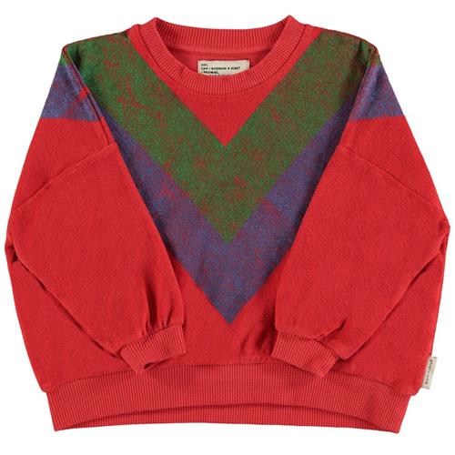 Se Piupiuchick Sweatshirt Med Tryk Rød | Rød | 24 months ved Babyshop