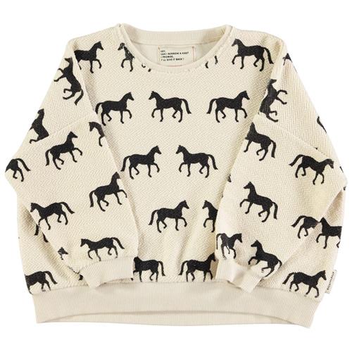 Se Piupiuchick Mønstret Sweatshirt Ecru |  | 4 years ved Babyshop