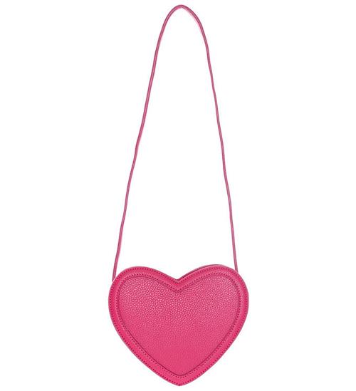 Se Molo Molo Skuldertaske - Heart Bag - Bubblegum ved KidsWorld