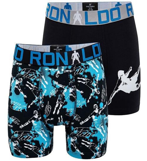 JBS Ronaldo Boxershorts - 2-pak - Sort m. Print