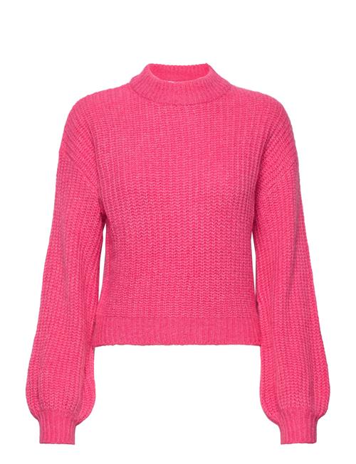 Vila Vifelo L/S Cropped Knit Top/Su - Noos Vila Pink