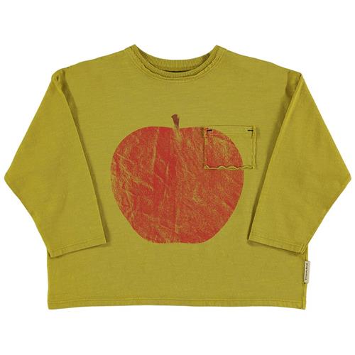 Se Piupiuchick Langærmet T-shirt Med Tryk Oliven | Grønn | 4 years ved Babyshop