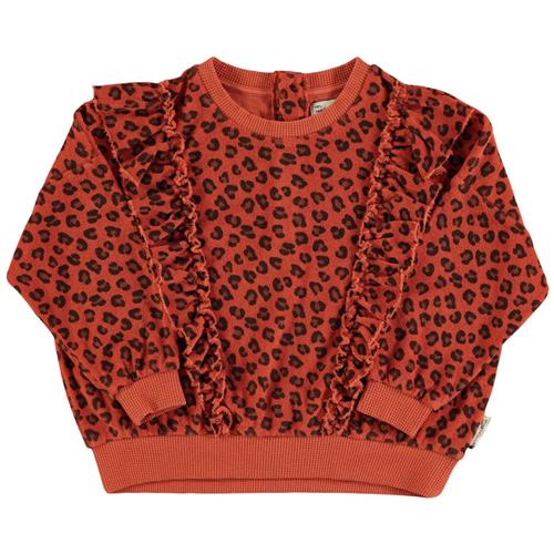 Se Piupiuchick Leopardmønstret Sweatshirt Terracotta | Rød | 4 years ved Babyshop