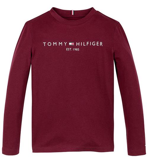 Se Tommy Hilfiger Bluse - U Essential - Deep Rouge ved KidsWorld