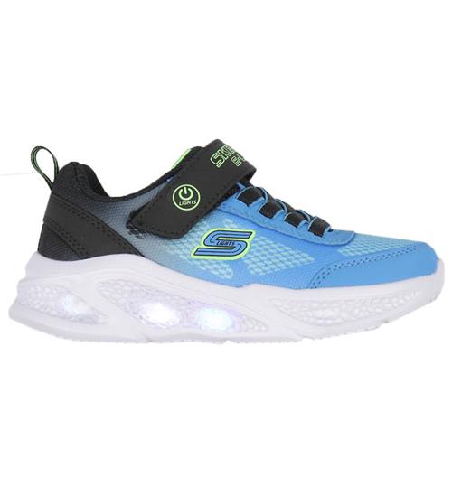 Skechers Skechers Sko - m. lys - Meteor Lights - Sort/BlÃ¥