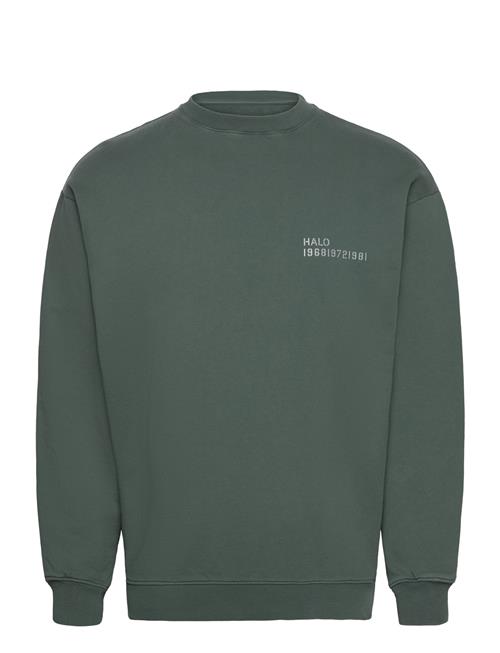 Se HALO Halo Cotton Crew Sweat HALO Green ved Booztlet