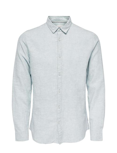 ONLY & SONS Onscaiden Life Ls Solid Linen Shirt Noos ONLY & SONS Blue