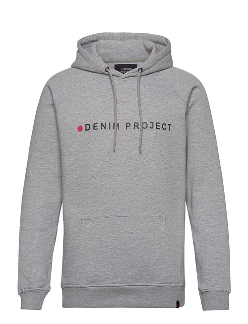 Se Denim project Logo Hoodie Denim Project Grey ved Booztlet