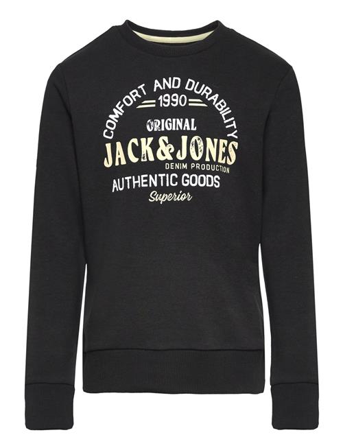 Se Jack & Jones Jjminds Sweat Crew Neck Jnr Jack & J S Black ved Booztlet