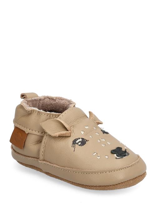 Se mikk-line Leather Slipper - 3D Mikk-line Beige ved Booztlet