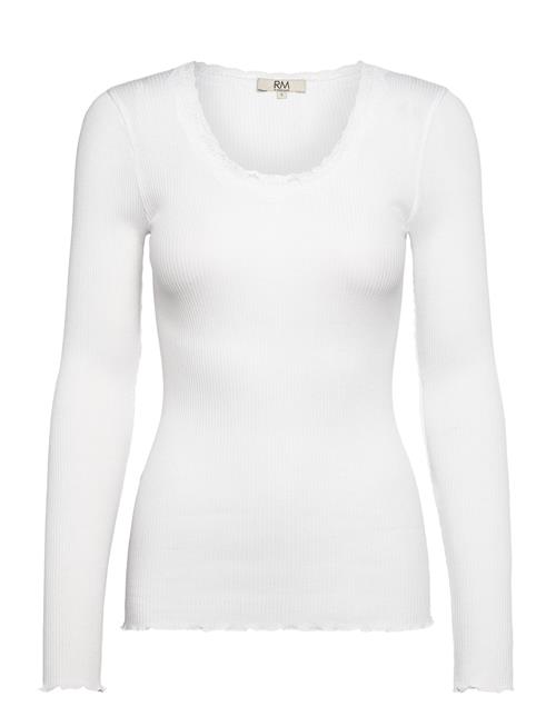 Rmwbalta Modal Ls Lace Blouse RM By Rosemunde White