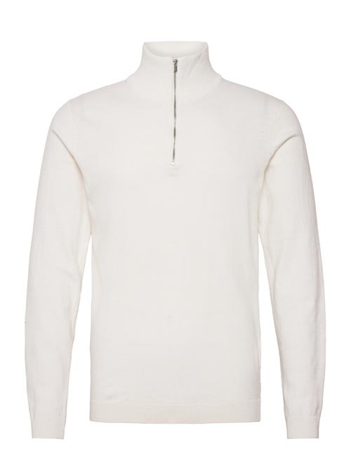 Lindbergh 100 Recycle Knit Half Zip Lindbergh White