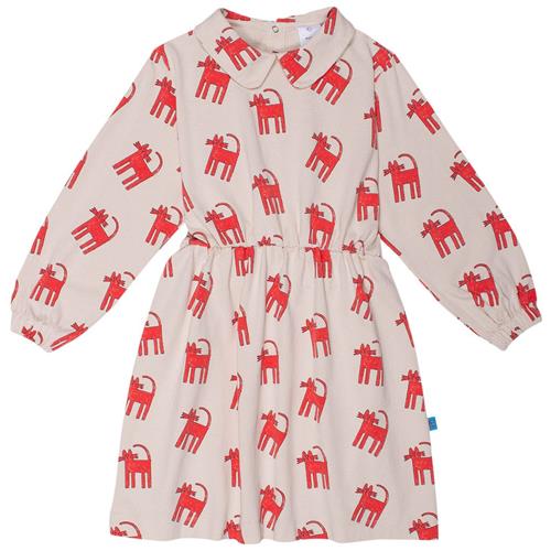 Se Wynken Cloud Mønstret Kjole Red Cats | Rød | 4 years ved Babyshop