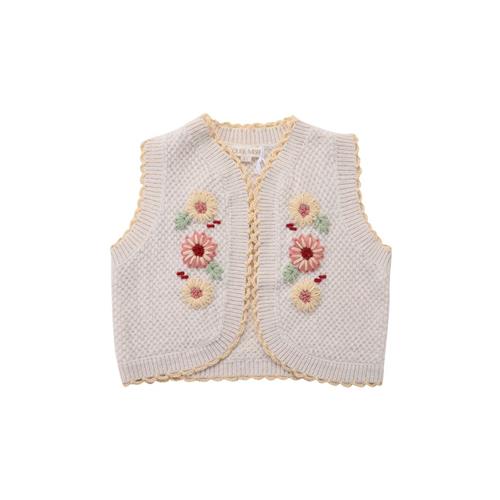 Se Louise Misha Sylna Strikket Vest Til Baby Cremefarvet |  | 18 months ved Babyshop