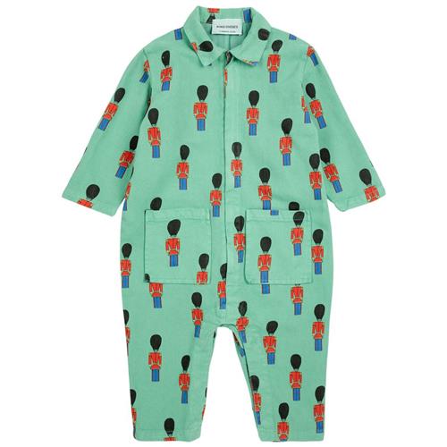 Se Bobo Choses Little Tin Soldiers Mønstret Jumpsuit Til Baby Grøn | Grønn | 12 months ved Babyshop