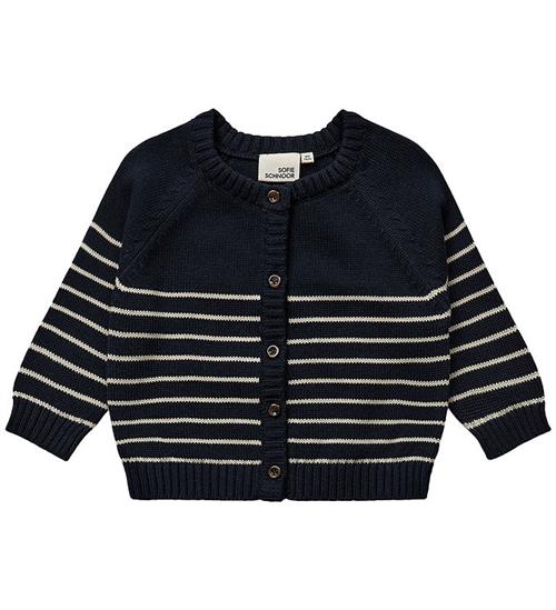 Se Sofie Schnoor Cardigan - Strik - Dark Blue ved KidsWorld