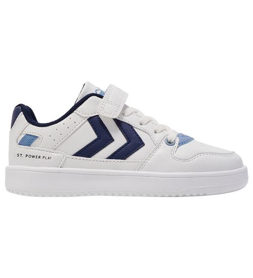 Se Hummel Hummel Sko - St. Power Play Jr - WHITE/BLUE ved KidsWorld