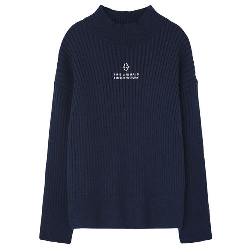 The Animals Observatory Seal Turtleneck sweater Navy | Marine blå | 2 years