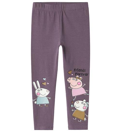 Se Name It Leggings - NmfAmma - Peppa Pig - Arctic Dusk ved KidsWorld