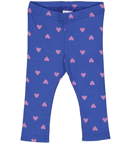 Freds World Freds World Leggings - Rib - Heart - Star Blue/Pink Haze