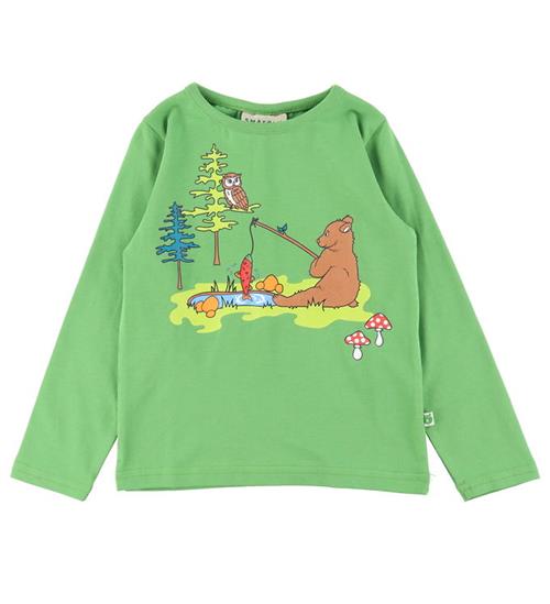 Se SmÃ¥folk Bluse - Moss Green ved KidsWorld