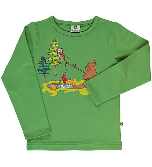 Se SmÃ¥folk SmÃ¥folk Bluse - Moss Green ved KidsWorld