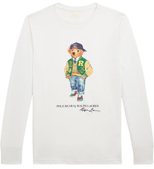 Polo Ralph Lauren Bluse - Hvid m. Bamse