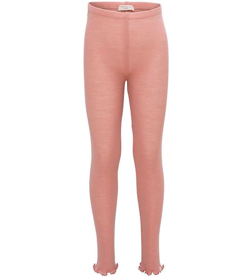 Minimalisma Minimalisma Leggings - Rib - Uld - Arona Frill - Cloudberry