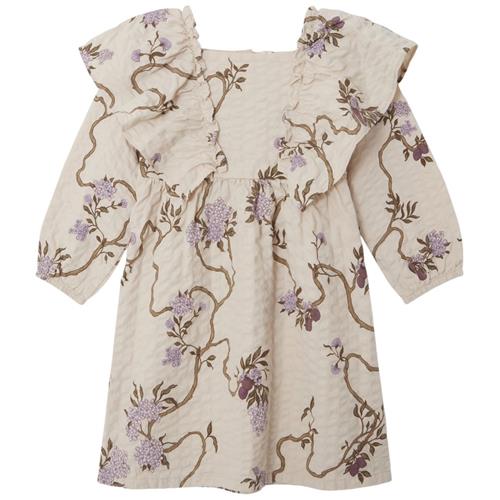 garbo&friends Blomstret Kjole Tree of Life | Beige | 92/104 cm