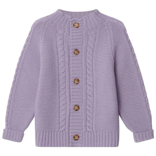 garbo&friends Strikket Cardigan Syrenfarvet | Lilla | 110/116 cm