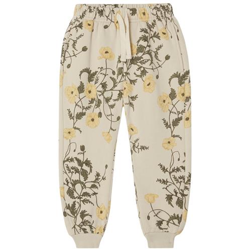 Se garbo&friends Blomstrede Joggingbukser Flos | Beige | 98/104 cm ved Babyshop