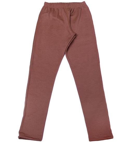 Se Joha Leggings - Uld - RÃ¸d/Brun ved KidsWorld