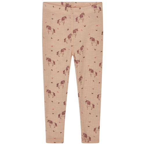 Hust&Claire Locel Mønstrete Leggings Rose Cloud | Lyserød | 68 cm