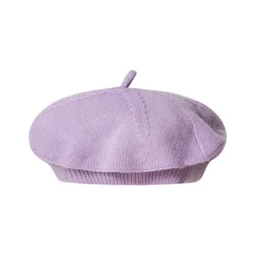 garbo&friends Strikket Beret Syrenfarvet | Lilla | 50/52 cm