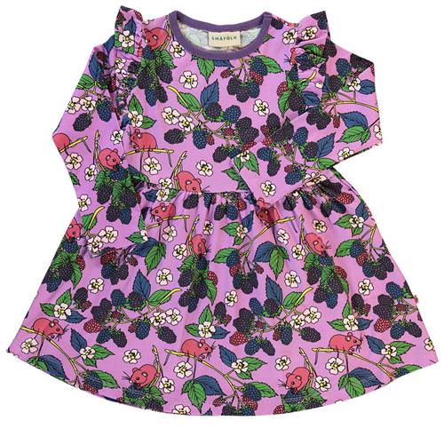 Se Småfolk Dress with blackberries  Dusty Lavender | Lilla | 3-4 years ved Babyshop