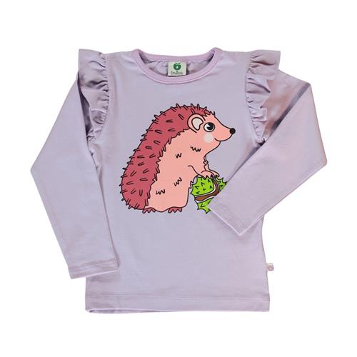 Småfolk Long-sleeved top with hedgehog  Orchid Petal | Lilla | 2-3 years