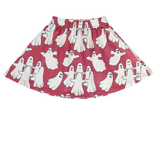 Se Småfolk Skirt with ghosts  Baroque Rose | Lyserød | 2-3 years ved Babyshop