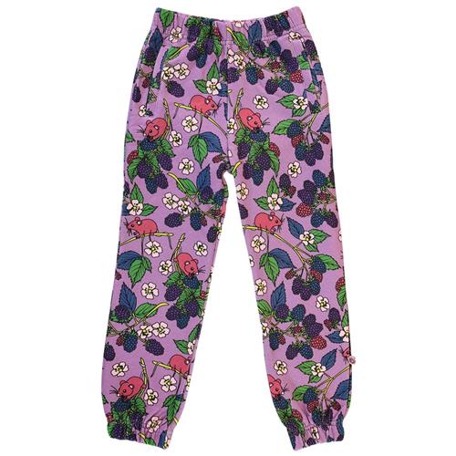 Se Småfolk Sweatpants with blackberries  Dusty Lavender | Lilla | 3-4 years ved Babyshop