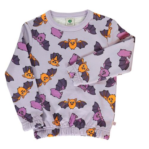 Se Småfolk Sweatshirt with bats  Orchid Petal | Lilla | 3-4 years ved Babyshop