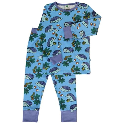 Småfolk Nightwear with hedgehogs  Alaskan Blue | Blå | 7-8 years