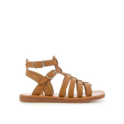 Se Pom Dapi Plagette Gladiator Sandaler Camel | Brun | 33 EU ved Babyshop