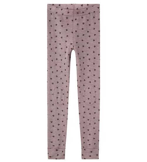 Se Name It Leggings - Uld - NkfWang - Purple Dove ved KidsWorld