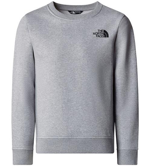 Se The North Face The North Face Sweatshirt - Box - Light Grey Heather ved KidsWorld