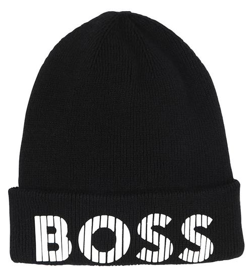 BOSS BOSS Hue - Strik - Sort m. Hvid