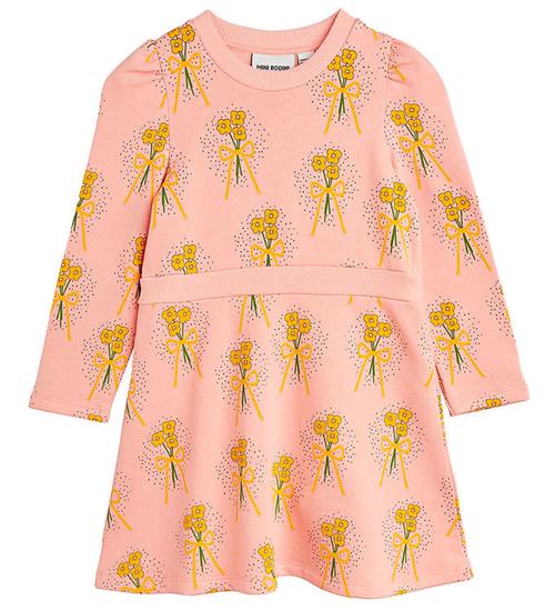 Mini Rodini Mini rodini Sweatkjole - Winter Flowers Aop - Pink