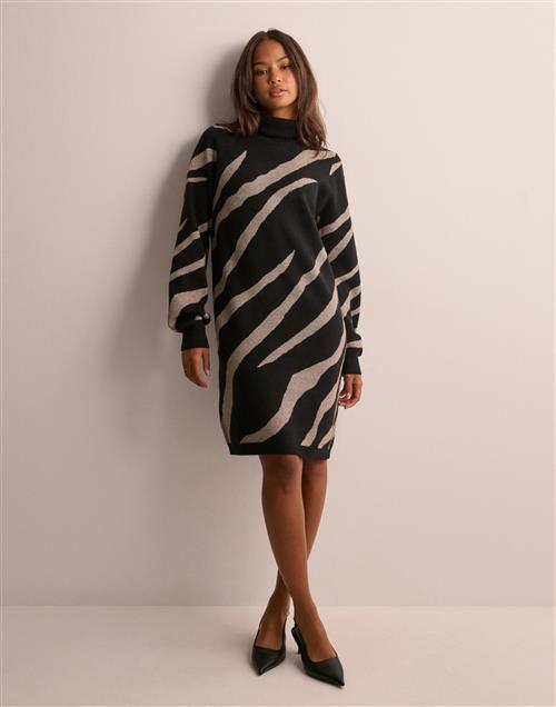 Object Collectors Item - Mønstret - Objray L/S Knit Rollneck Dress Aop