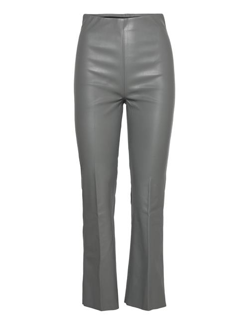 Se Soaked in Luxury Slkaylee Pu Kickflare Pants Soaked In Luxury Grey ved Booztlet