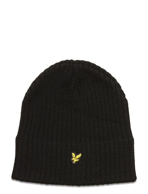 Lyle & Scott Knitted Ribbed Beanie Lyle & Scott Black